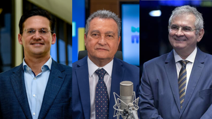 Principais nomes na disputa pelo Senado na Bahia em 2026 Montagem com João Roma, Rui Costa e Angelo Coronel, possíveis candidatos ao Senado pela Bahia.